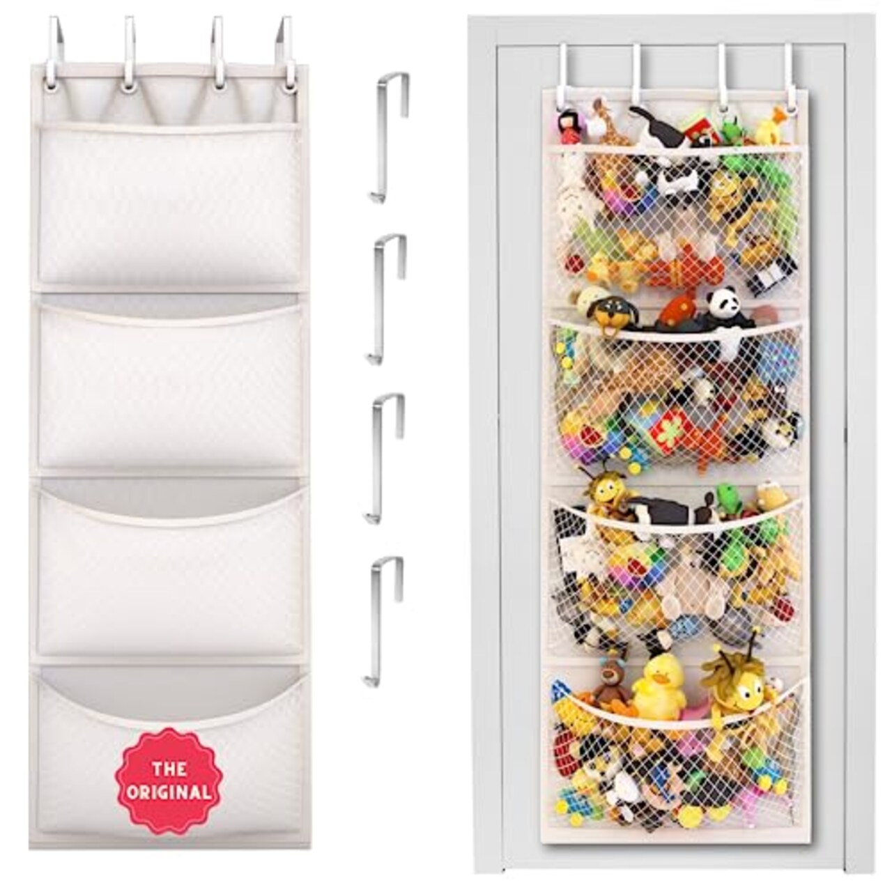 The Original Stuffed Animal Storage Patent Pending Over Door